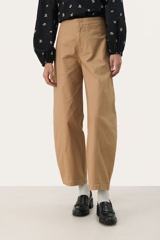 Part Two Wide leg Trousers in Beige: front
