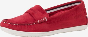 s.Oliver Mocassins in Rood: voorkant