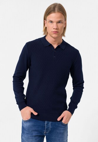 Felix Hardy Trui in Blauw: voorkant