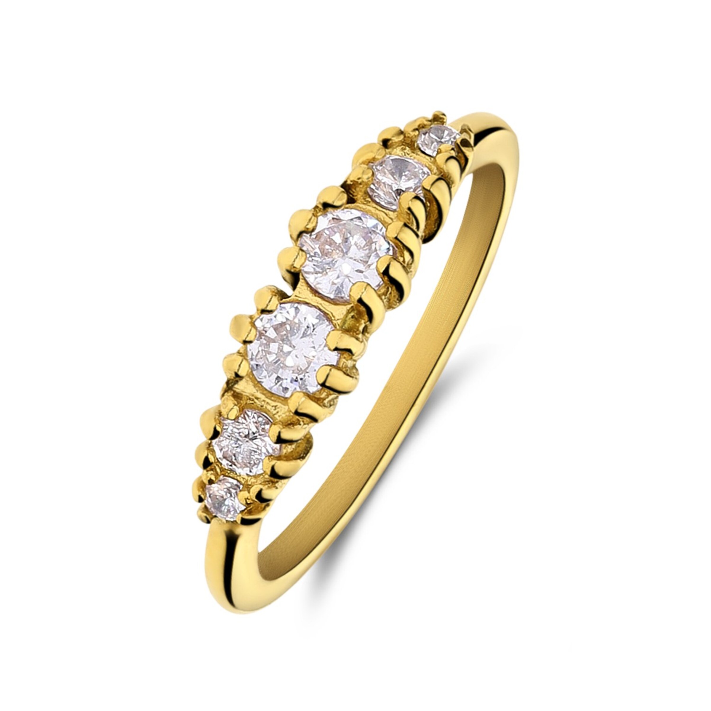 Lucardi Ring 'Weinlese' in Gold: front