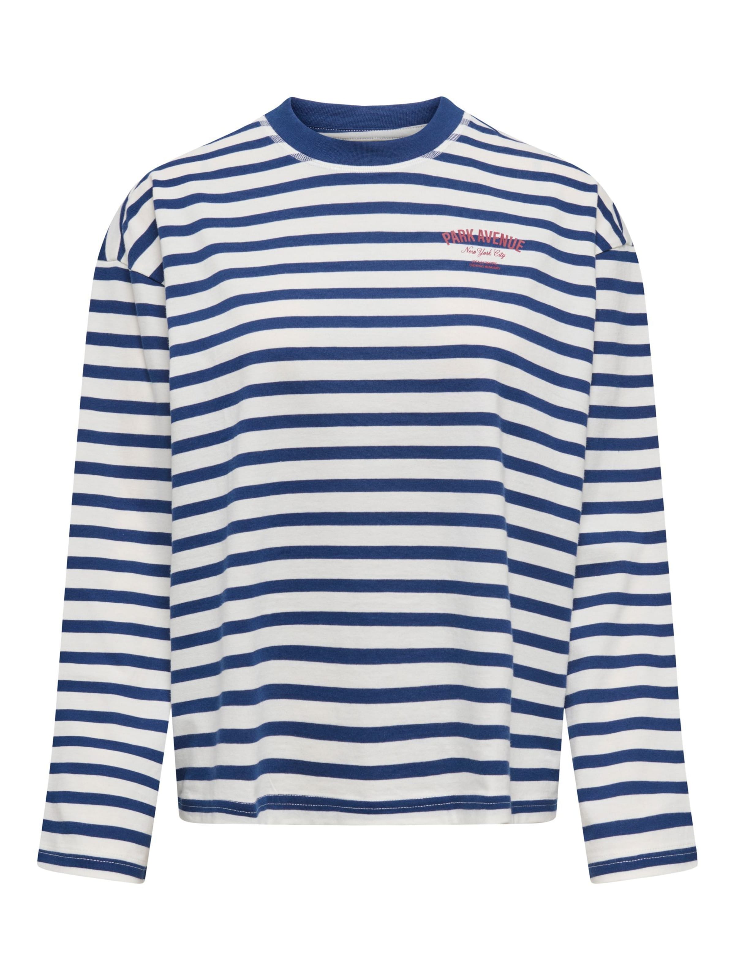ONLY Shirts 'ONLFreja' i M i navy / kirsebærsrød / hvid, Produktvisning