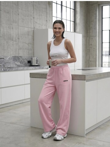 QWX2 - Pierna ancha Pantalón 'Urban' en rosa