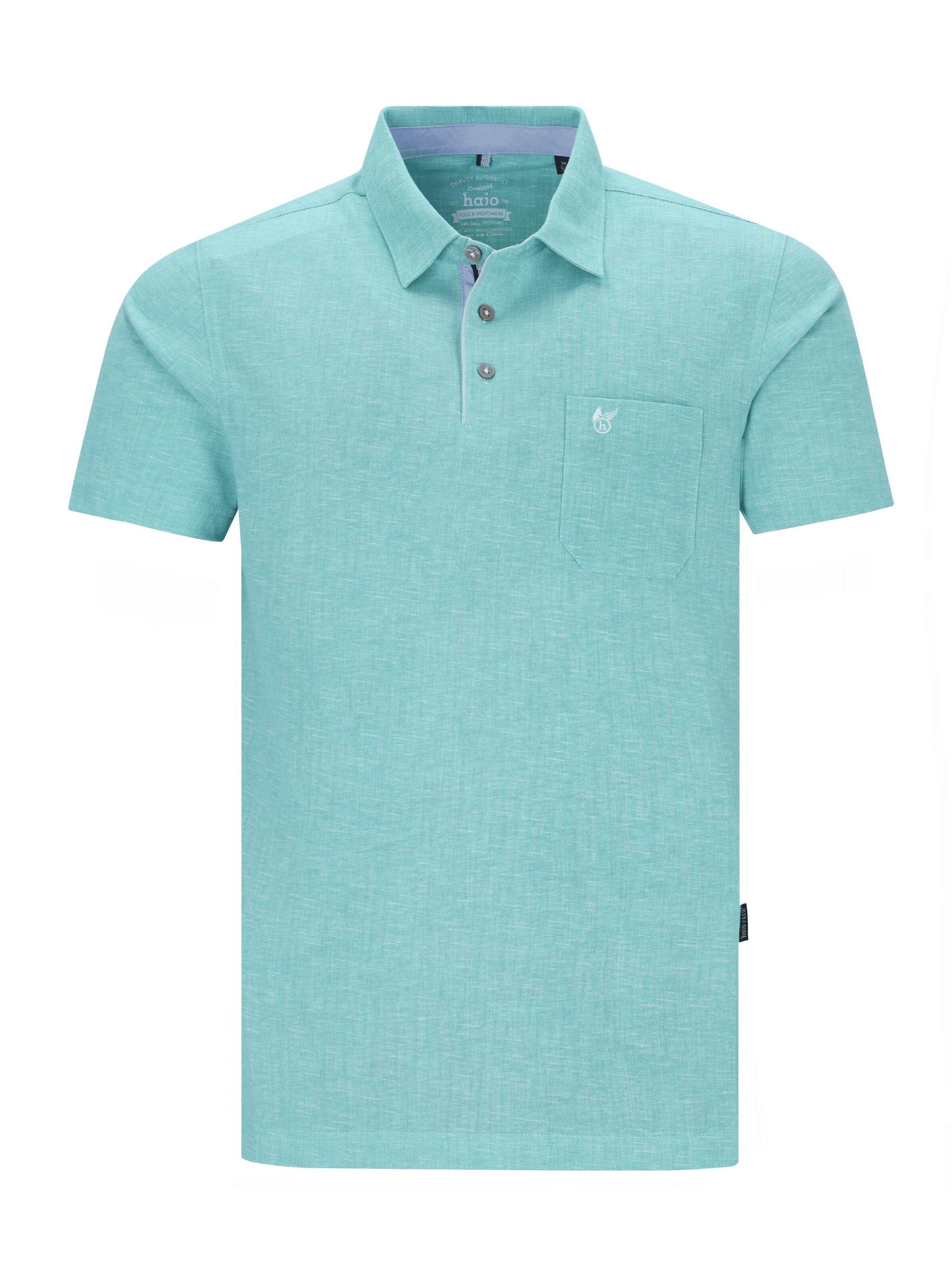 HAJO Shirt 'Poloshirt allover bedruckt in stay fresh Qualität'‌‌‌‌‌‌ in Grün: Vorderseite