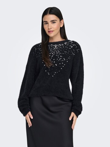 Pull-over 'ONLCLARIS' ONLY en noir : devant