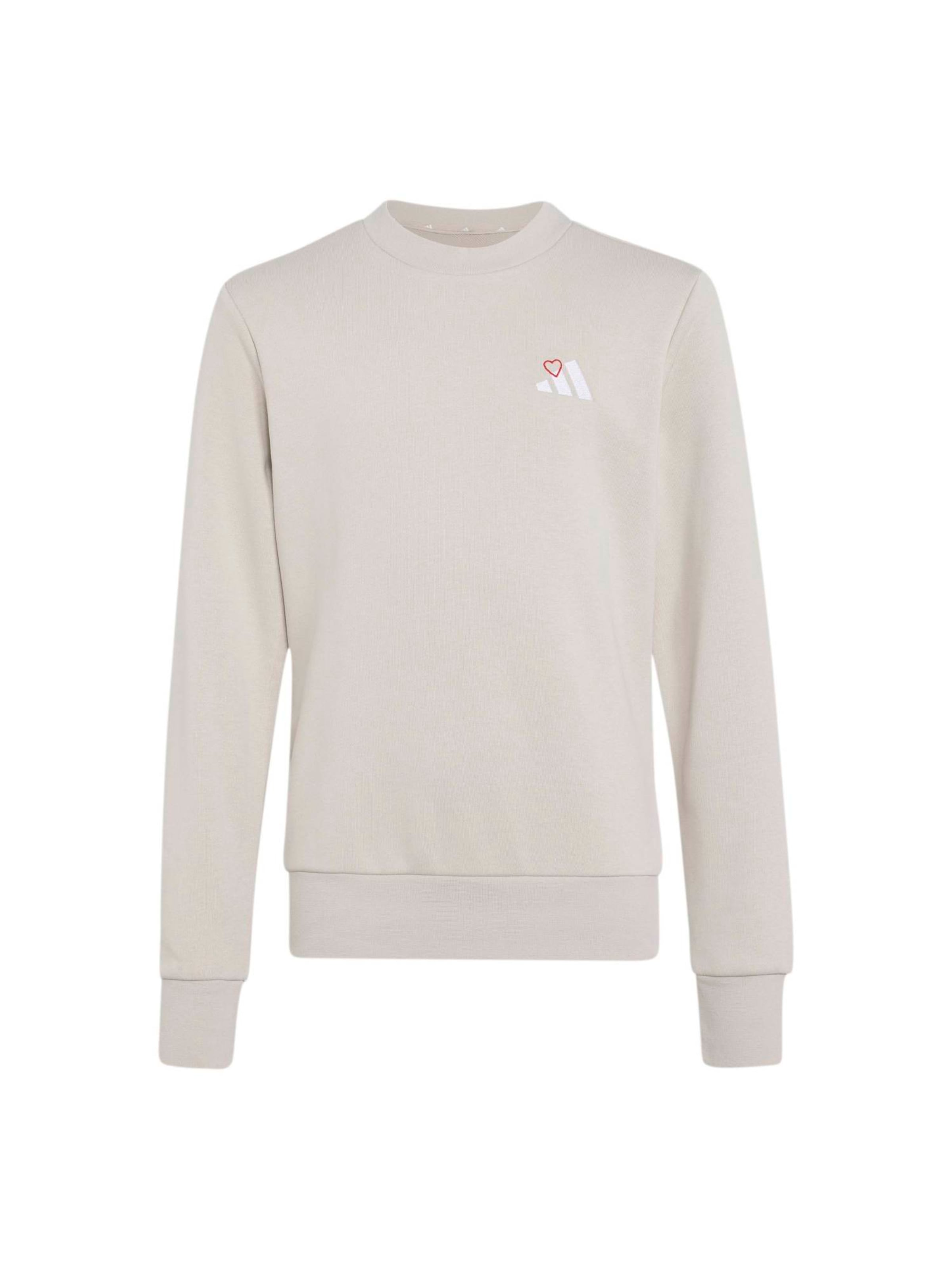 ADIDAS SPORTSWEAR Sport sweatshirt 'HEART' i grå: framsida