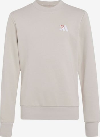 ADIDAS SPORTSWEAR Urheilullinen collegepaita 'HEART' värissä harmaa: etupuoli