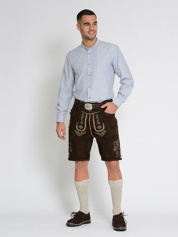 Rißberg Regular Trachtenhose in Braun