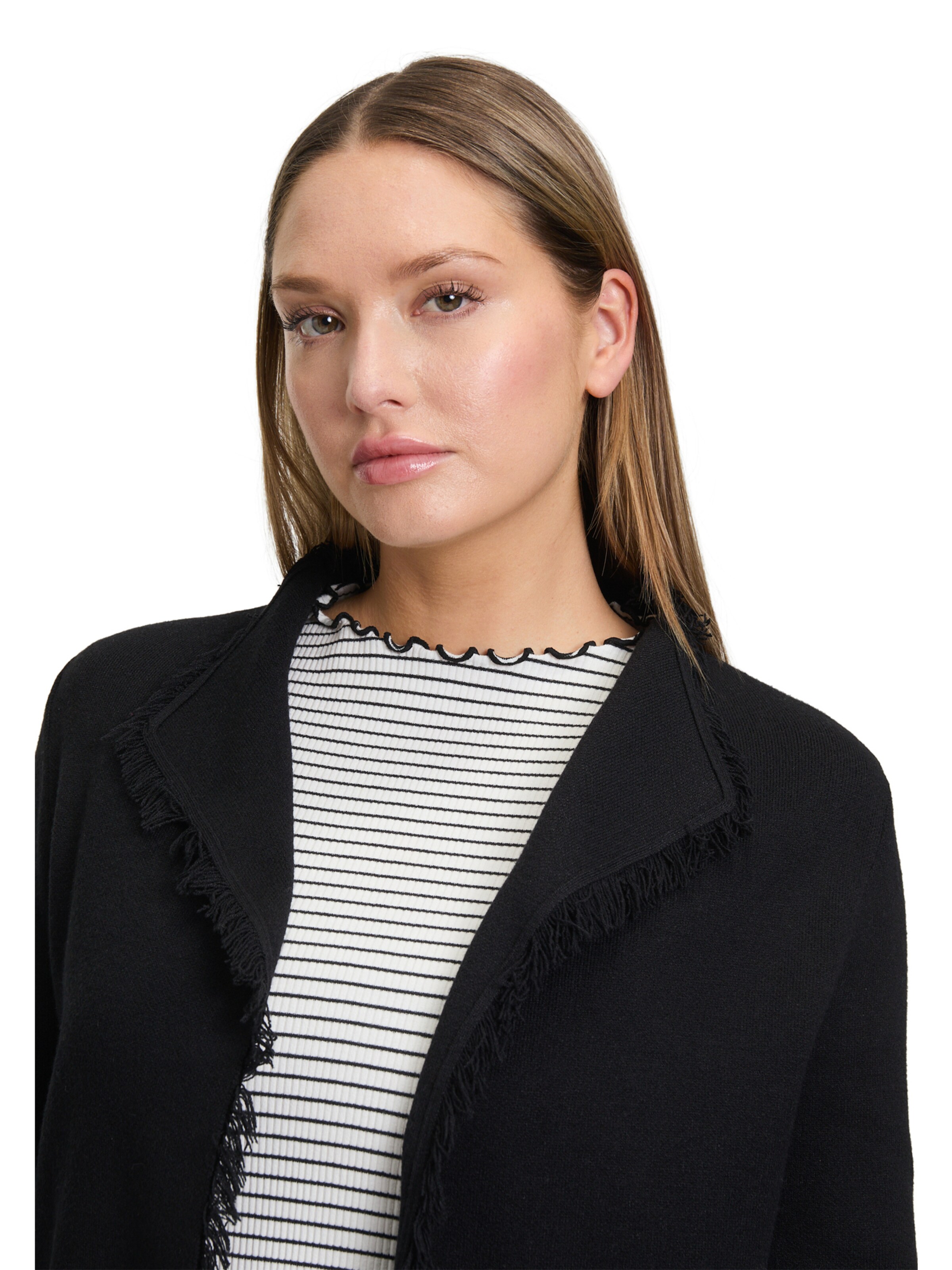 Cartoon Strickjacke in Schwarz