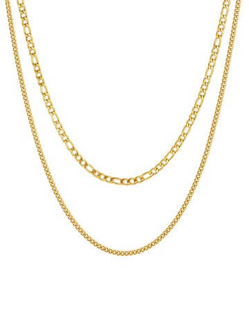 Hey Happiness Kette 'Grip Duo' in Gold: Vorderseite
