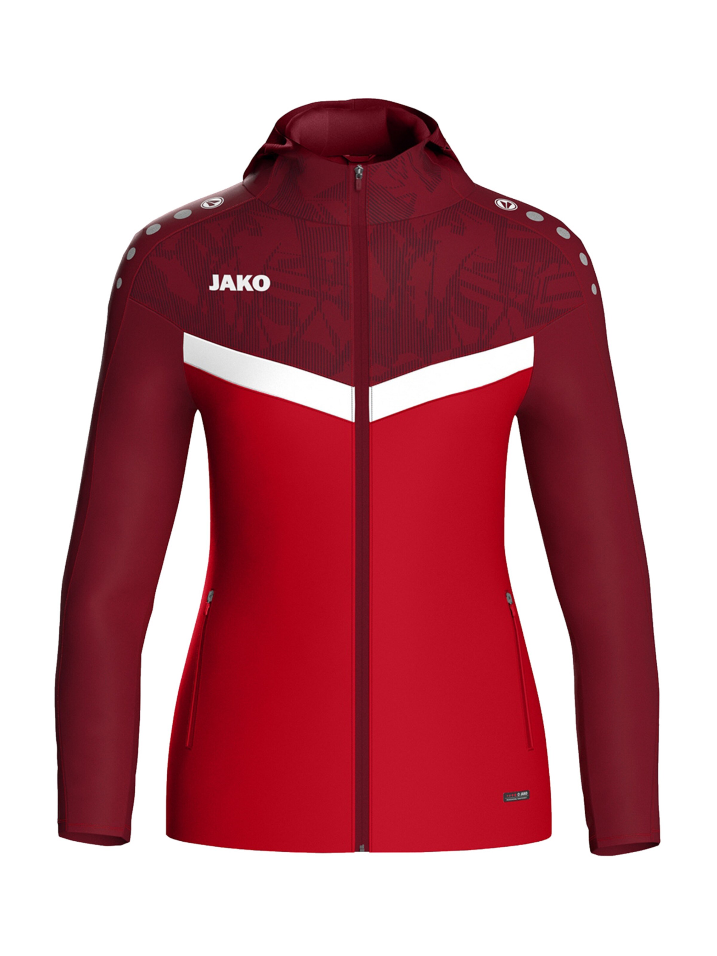 JAKO Athletic Jacket in Red: front