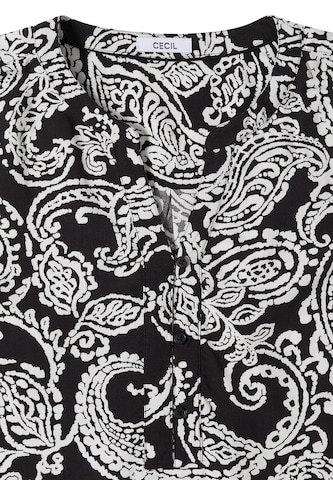 CECIL 3/4-Arm Tunika mit Print in Schwarz