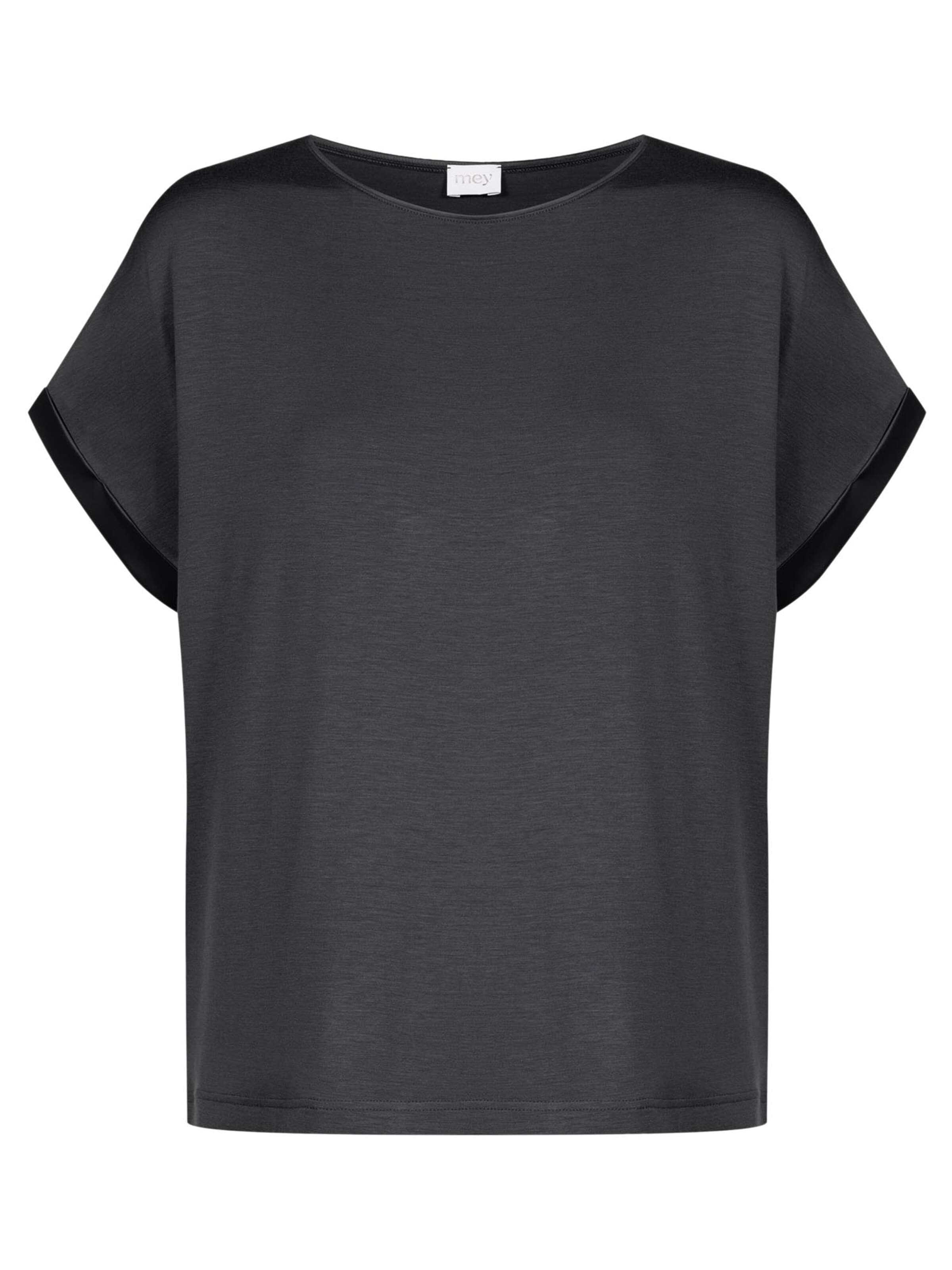 Mey Schlafshirt 'Pure Chic'‌ in Grau: Vorderseite