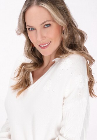 Pull-over 'Fashion Look' usha FESTIVAL en blanc