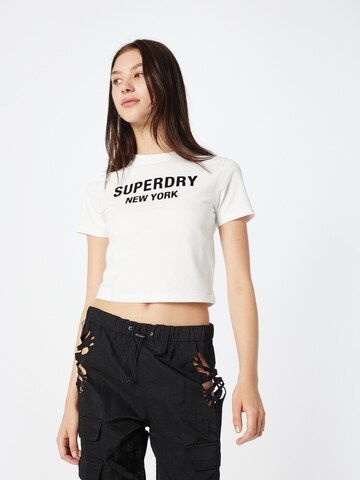 Superdry T-shirt i vit: framsida