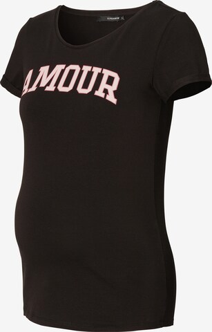 Supermom Shirt 'Amour' in Black: front