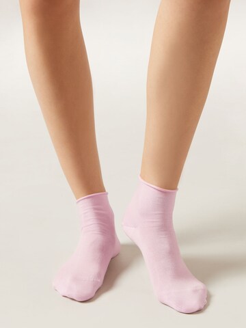 CALZEDONIA Socks in Pink: front