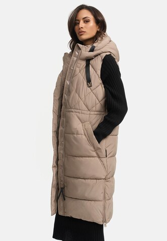 MARIKOO Vest 'Narikaa 16' in Beige: front