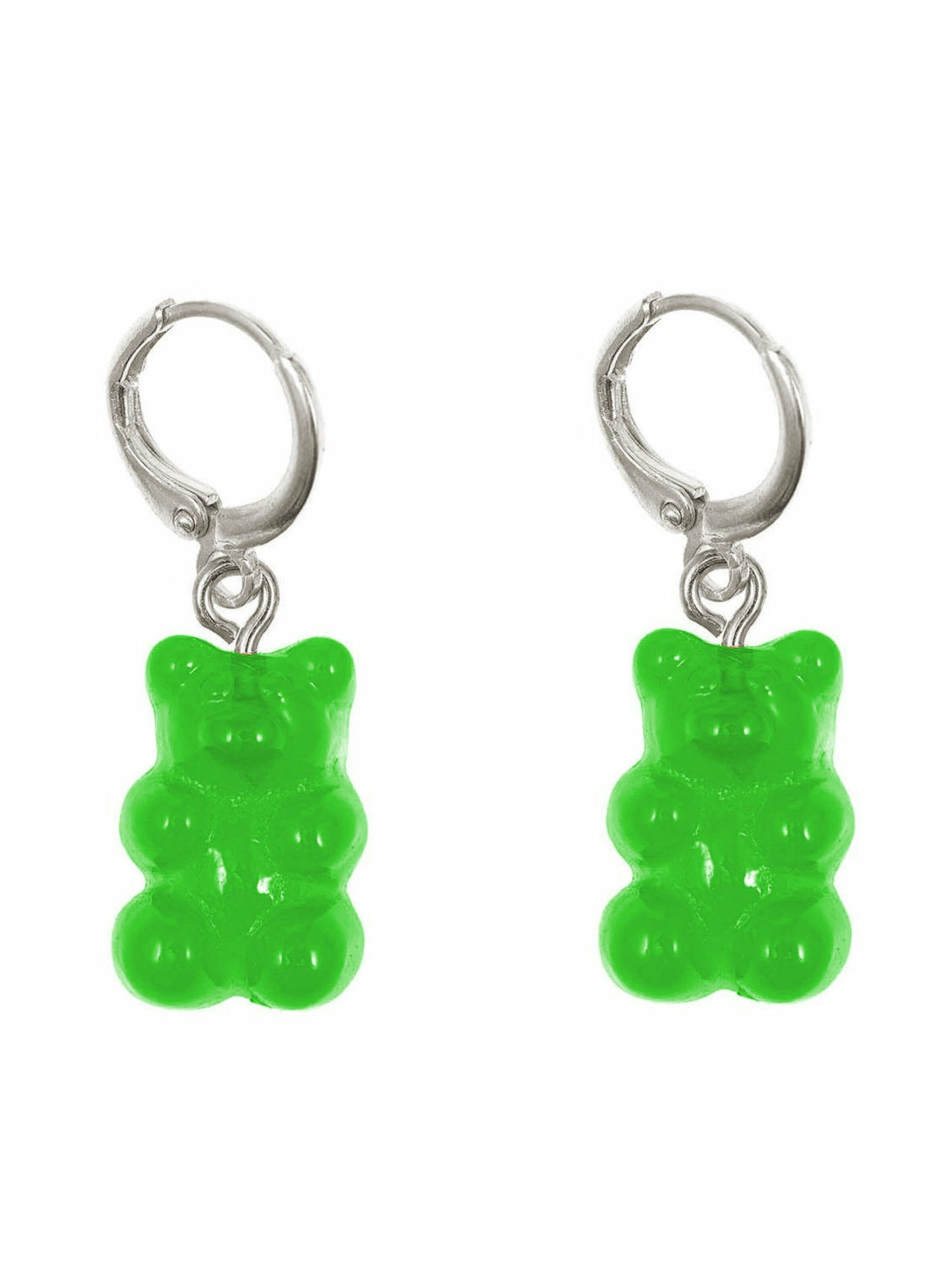 Gemshine Ohrringe 'Gummibär' in Silber: Vorderseite