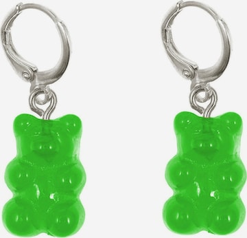 Gemshine Oorbellen 'Gummibär' in Zilver: voorkant