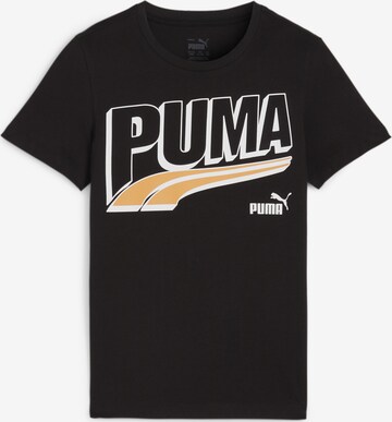 T-Shirt 'ESS+' PUMA en noir : devant