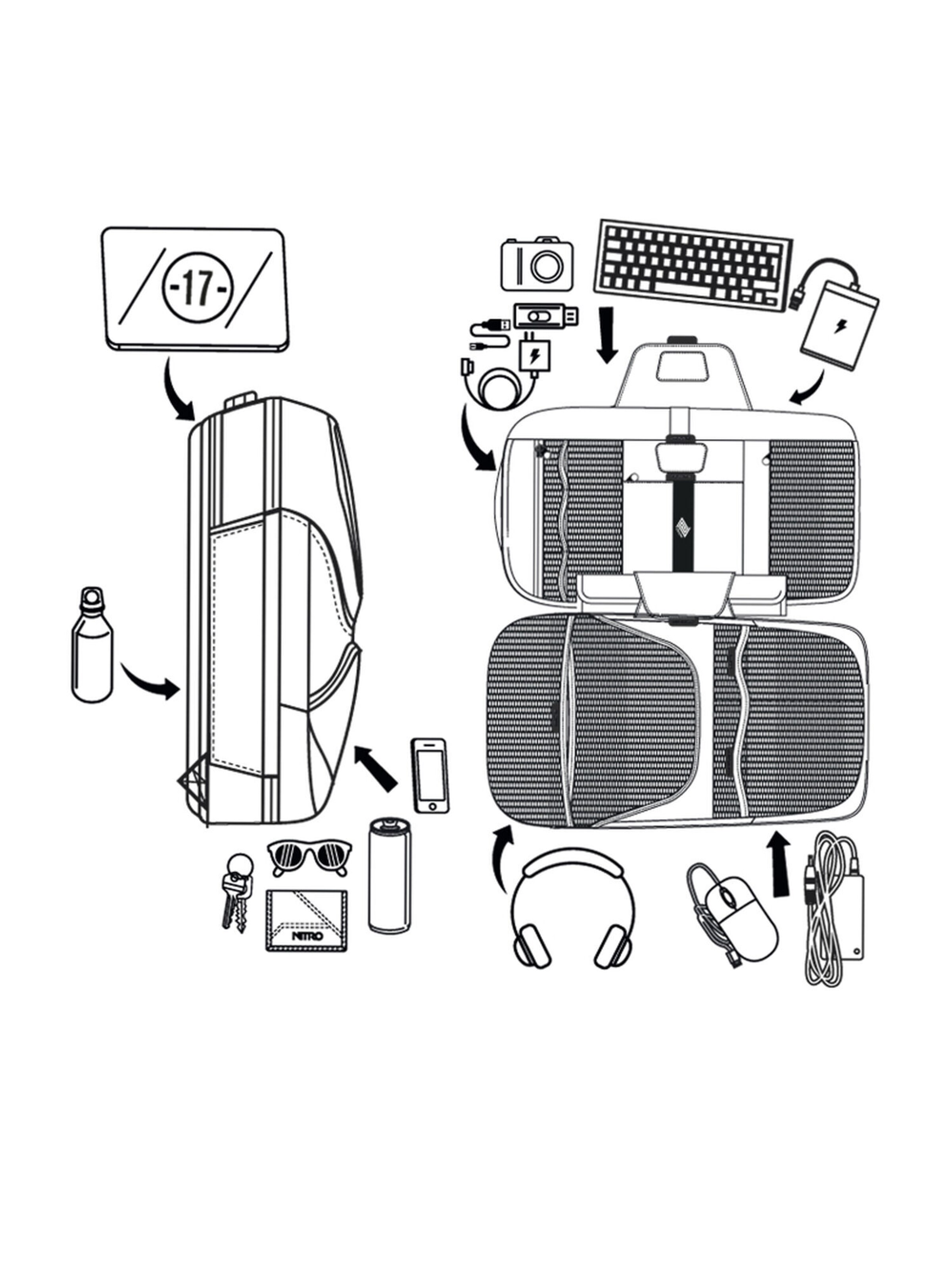 NITRO Backpack in Mixed colours