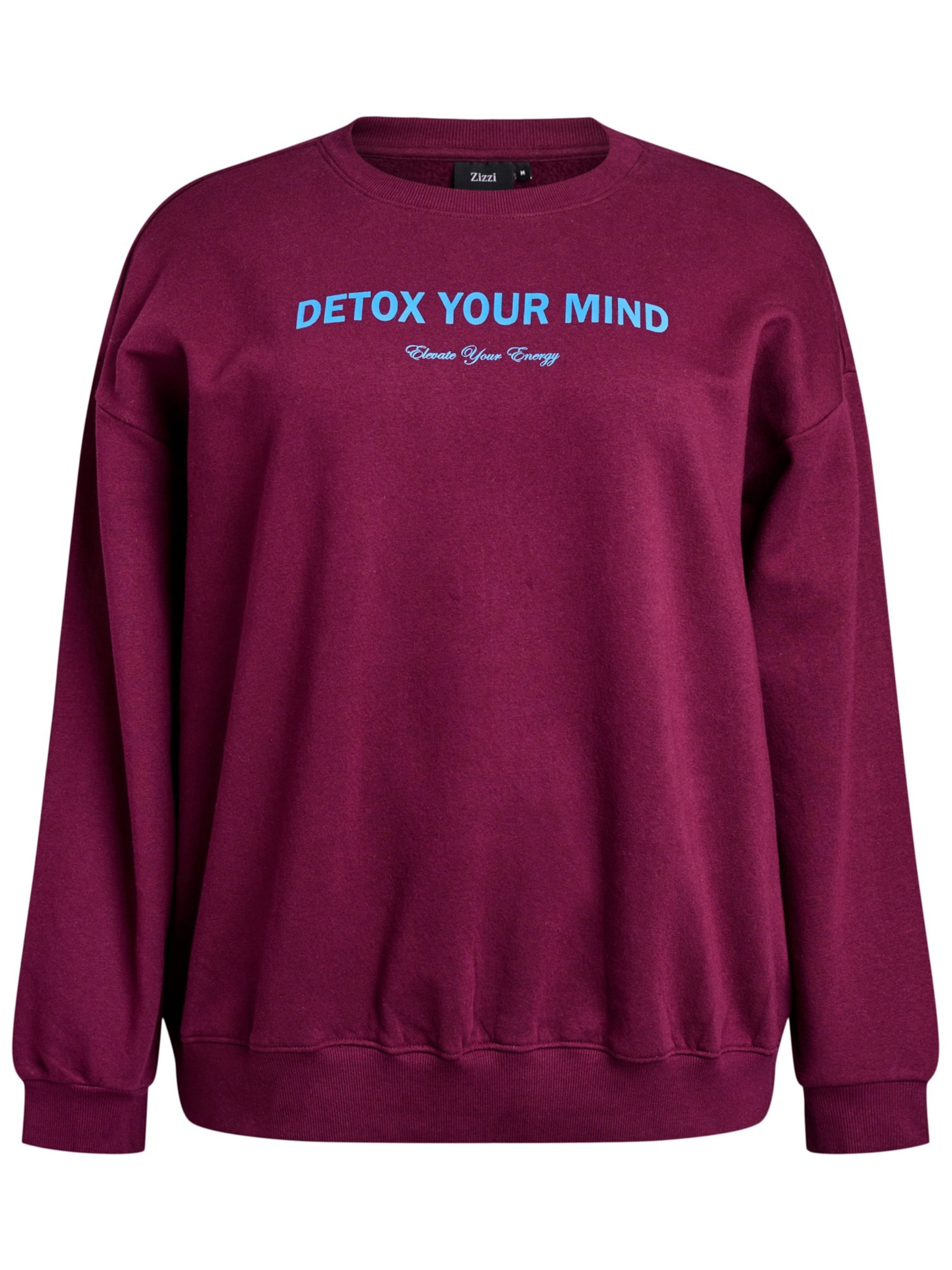 Zizzi Μπλούζα φούτερ 'Mrikke' σε λιλά: μπροστά