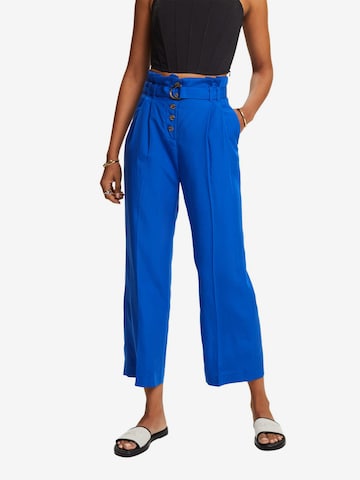 Regular Pantalon à pince ESPRIT en bleu
