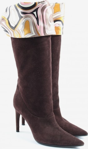Emilio Pucci Dress Boots in 36 in Brown: front