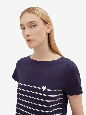 TOM TAILOR T-Shirt in Blau