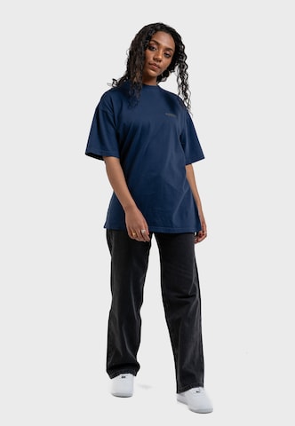 Oldskull Shirt 'Peach Dyed Basic Oldskull' in Blue