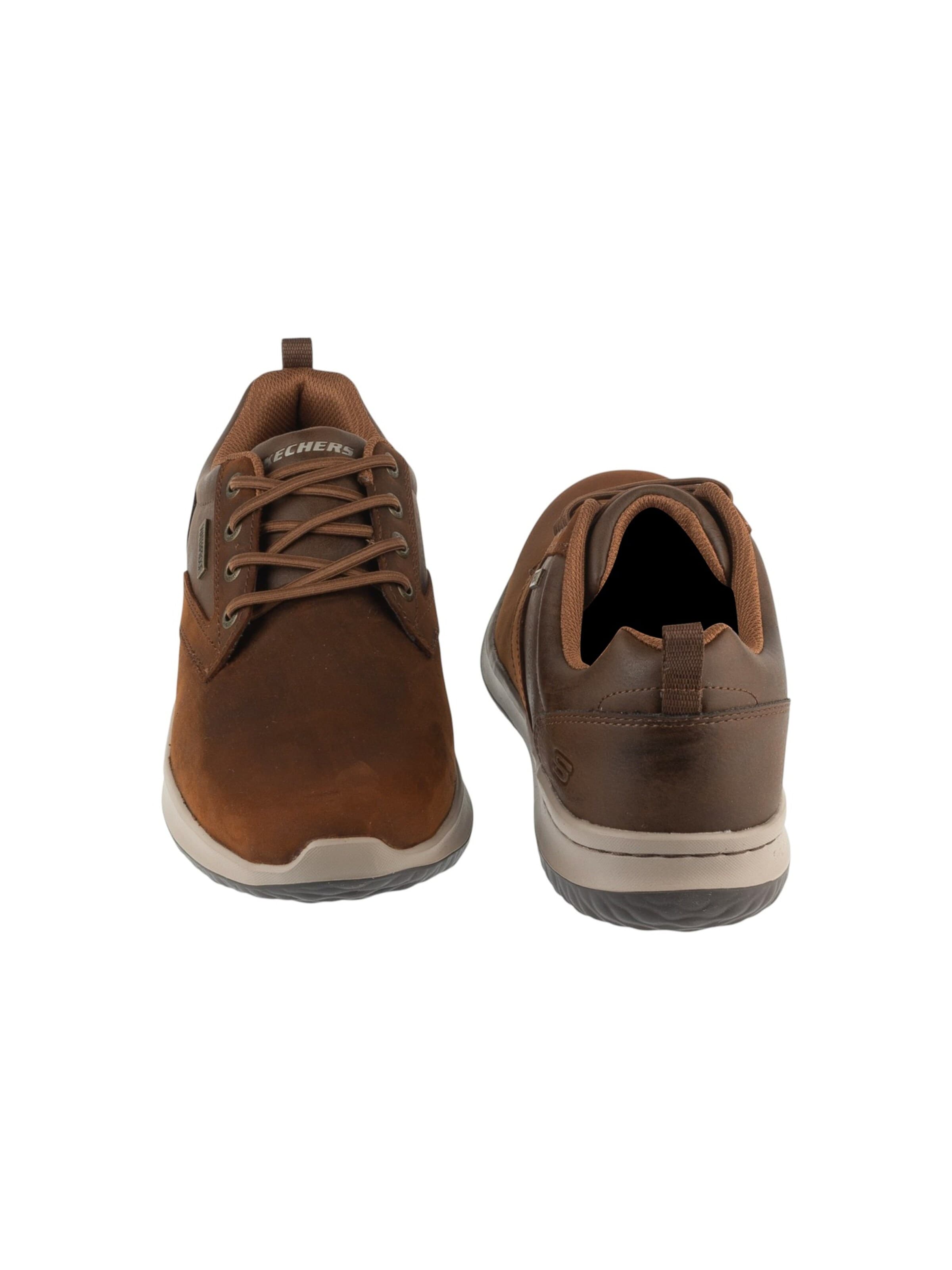 SKECHERS Sportlicher Schnürschuh 'Skechers Delson Antigo'‌‌‌‌ in Braun