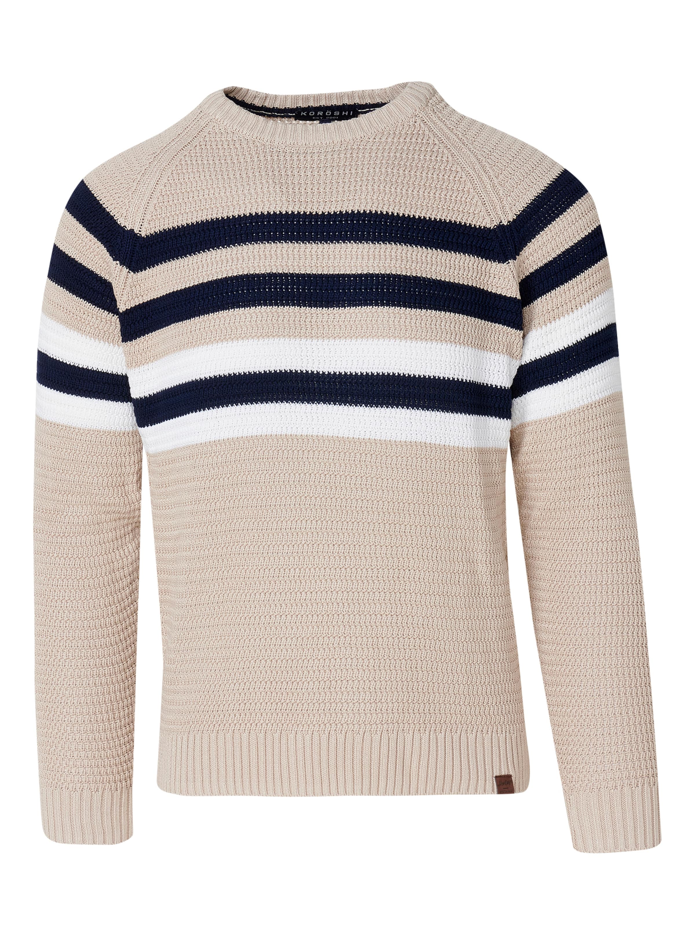 KOROSHI Pulóver - bézs: elől