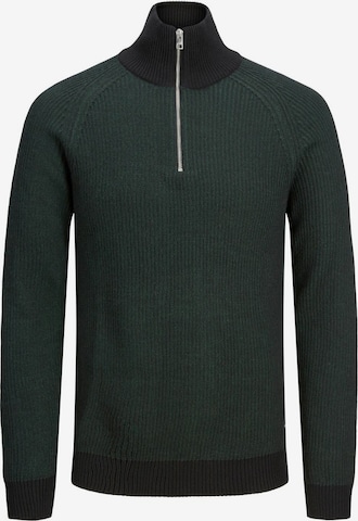 JACK & JONES Sweater in Green: front