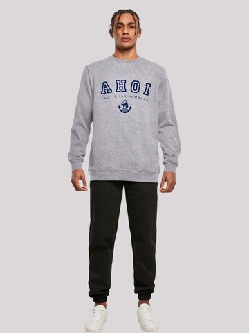 Sweat-shirt 'Ahoi Knut & Jan Hamburg' F4NT4STIC en gris
