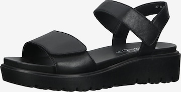 Sandales ARA en noir : devant
