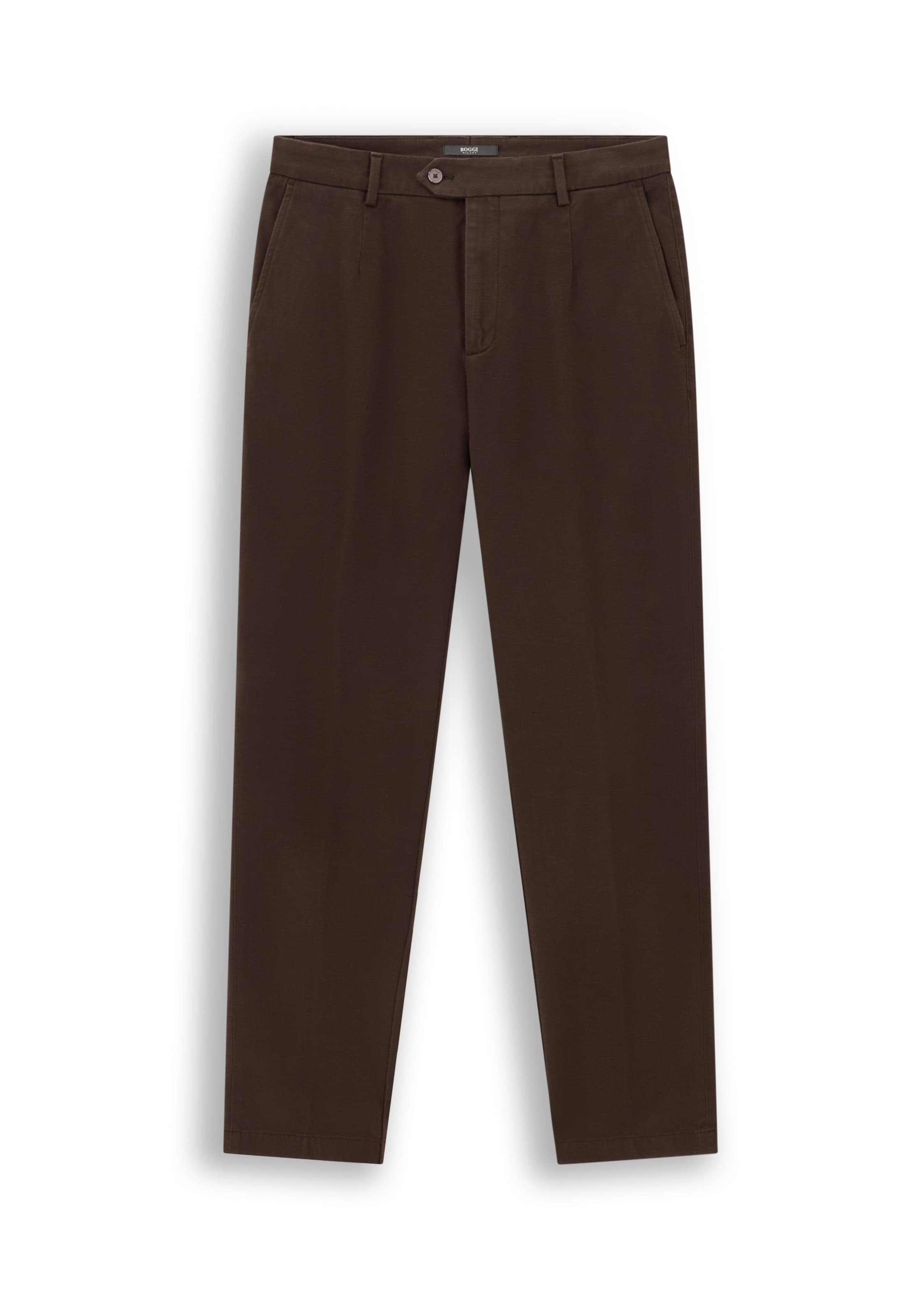Boggi Milano Chino in Bruin: voorkant