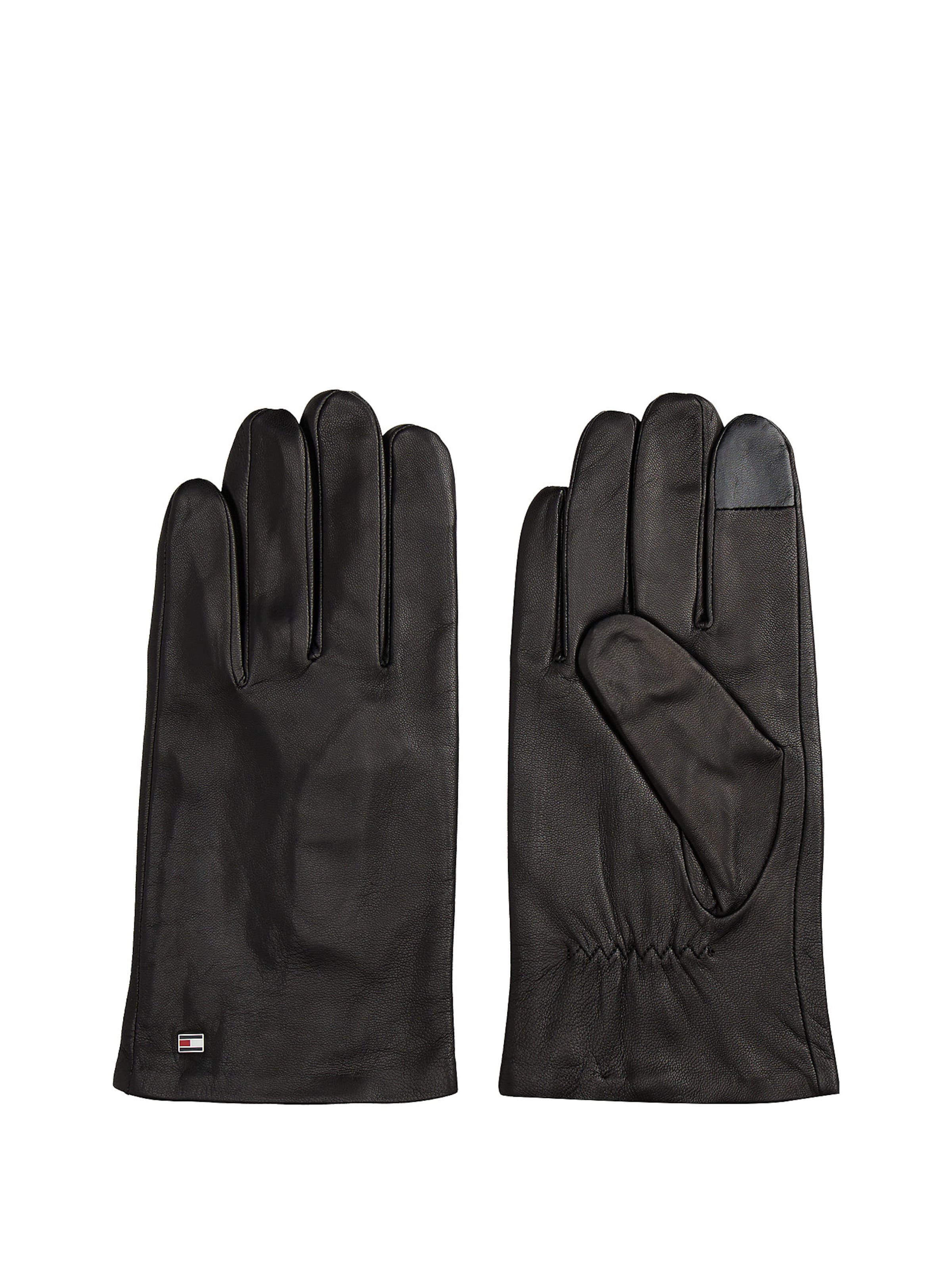 TOMMY HILFIGER Prstové rukavice – černá: přední strana