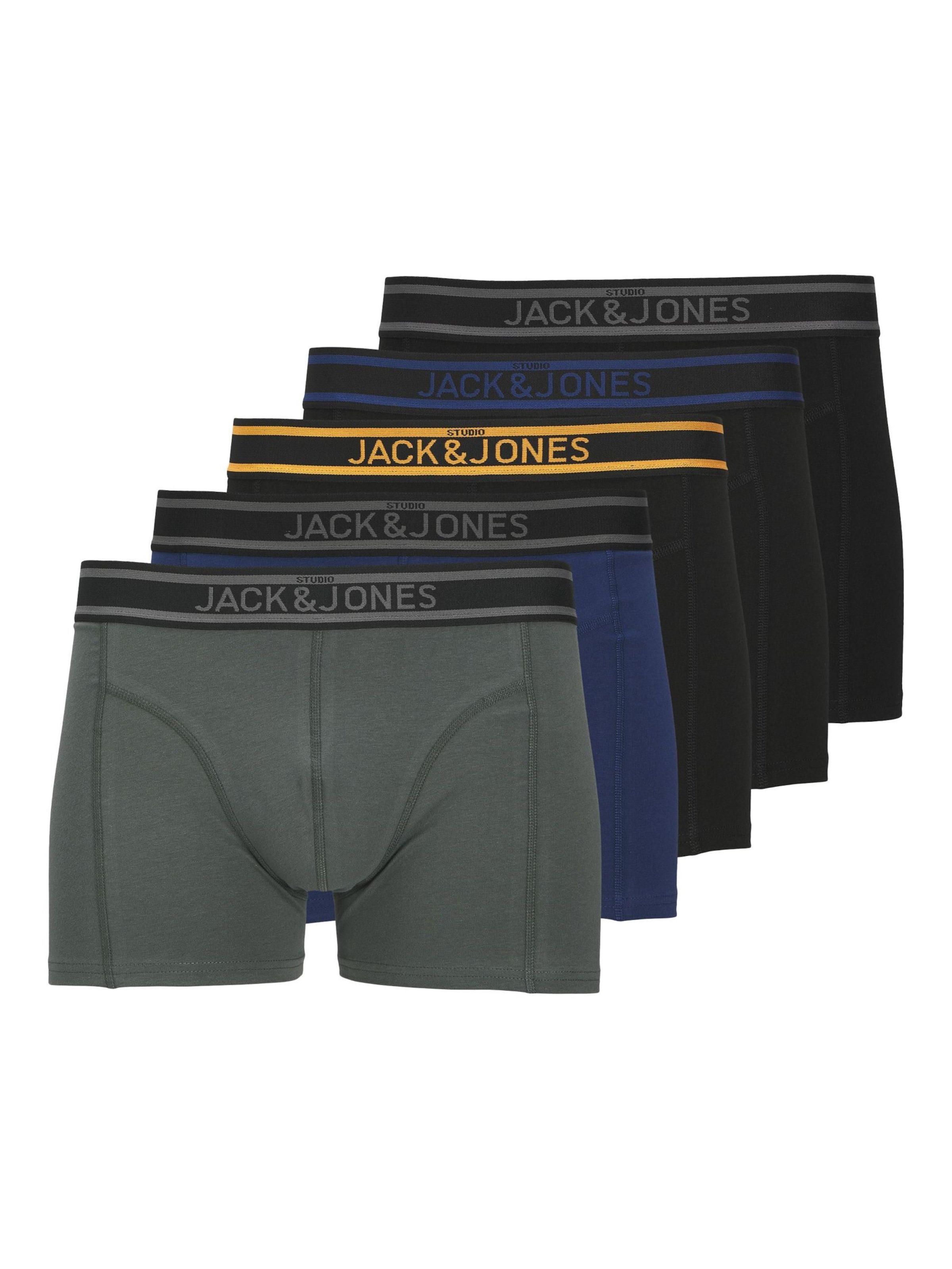 JACK & JONES Boxer shorts in Black: front