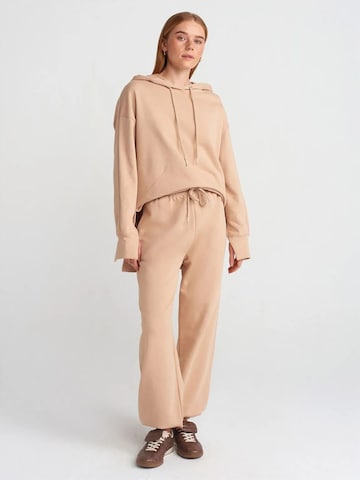 Dilvin Wide leg Workout Pants in Beige