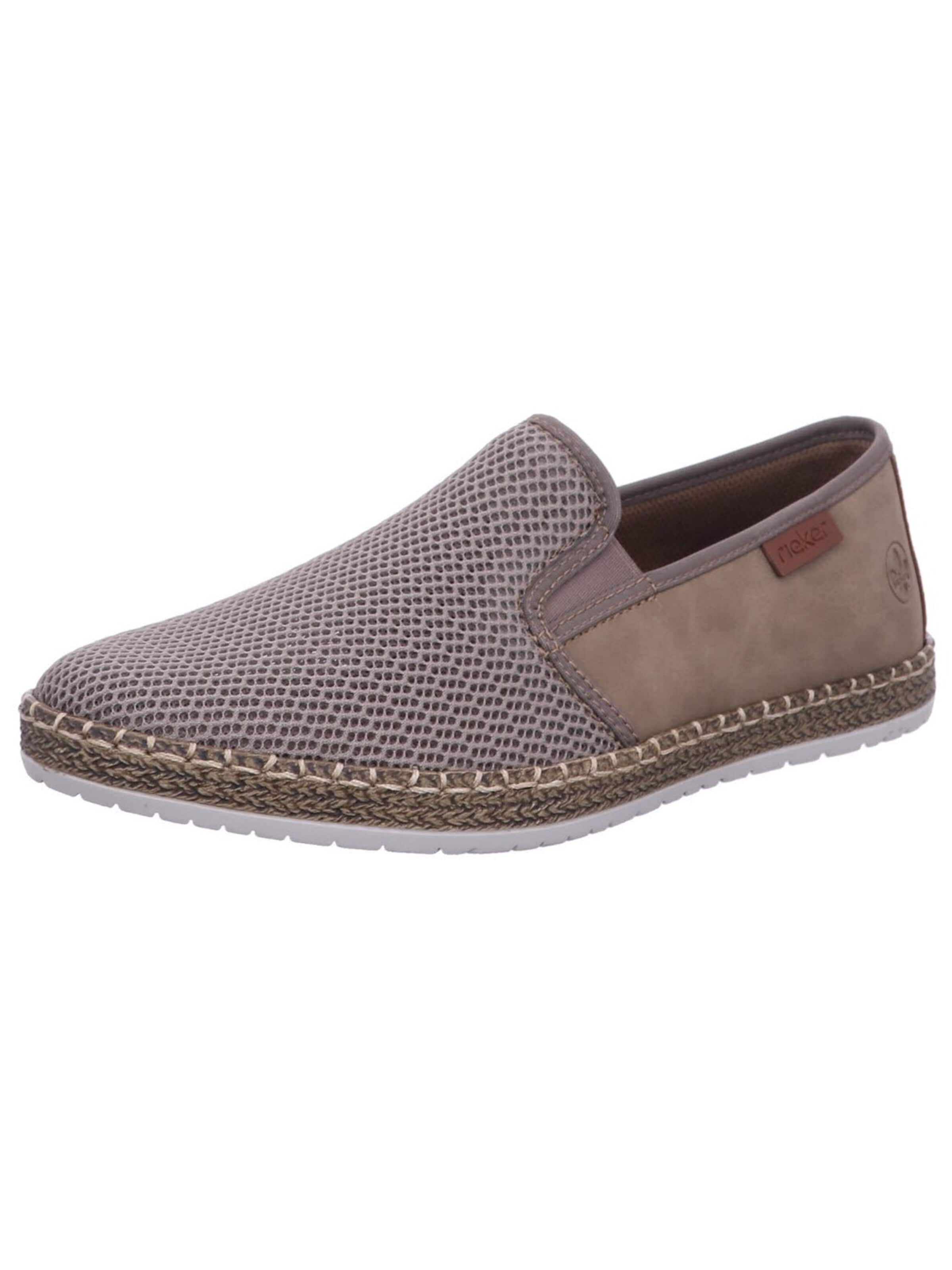 Rieker Classic Flats 'Slipper Herren B5265 65 Leder-Mix in braun' in Brown: front
