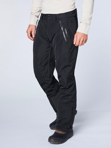 CHIEMSEE Regular Outdoor Pants 'Taos' in Black: front