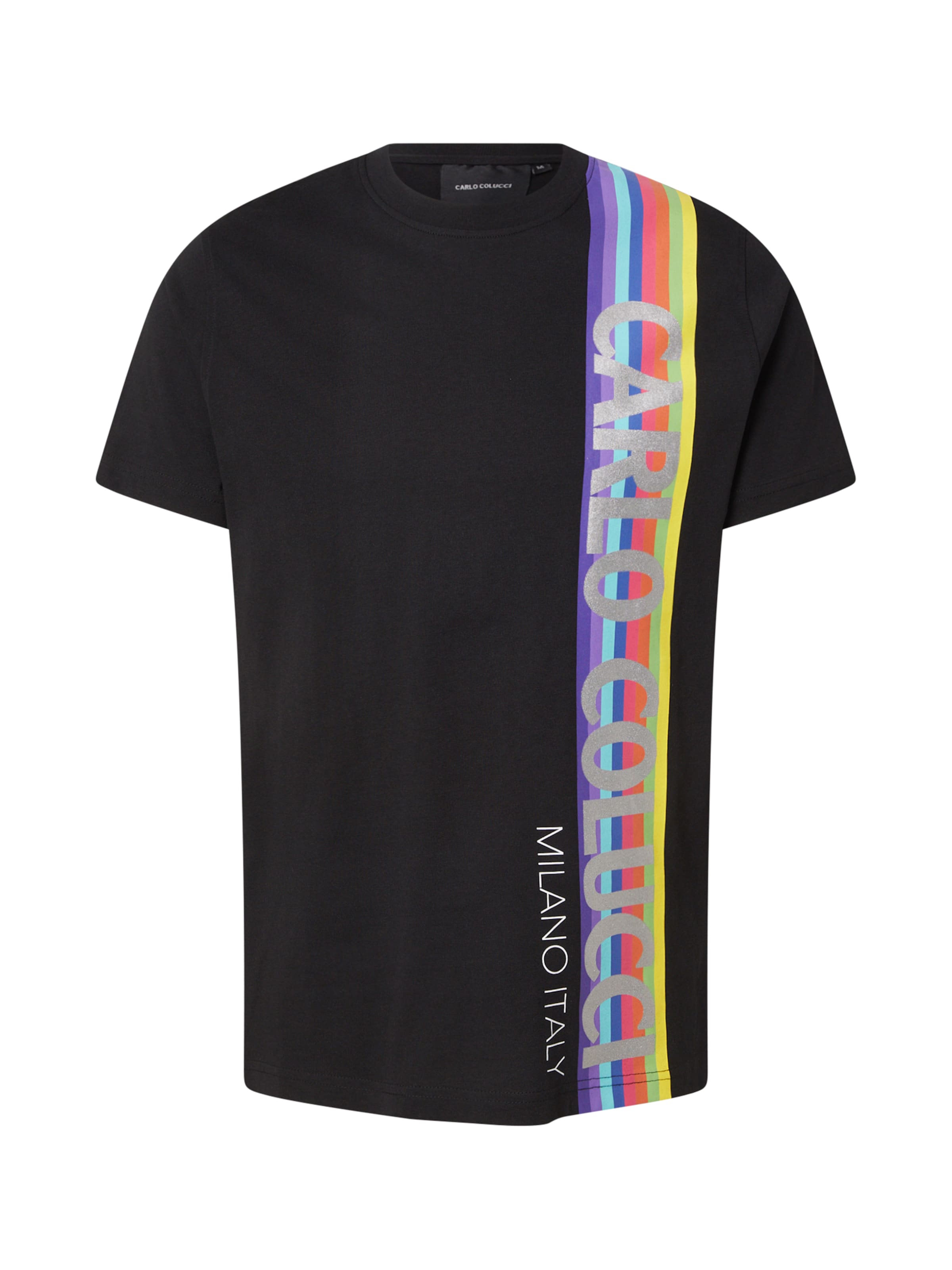 Carlo Colucci T-Shirt in Schwarz: Vorderseite