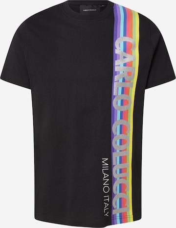 Carlo Colucci T-Shirt in Schwarz: Vorderseite