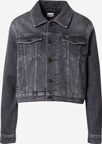 Tommy Jeans Φθινοπωρινό και ανοιξιάτικο μπουφάν 'IZZIE' σε μαύρο: μπροστά