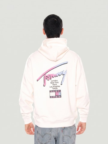 Felpa 'TJM RLX SIGNATURE HOODIE EXT ANCIENT WHITE' di TOMMY HILFIGER in bianco