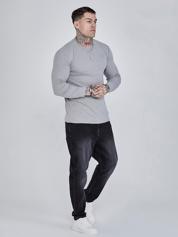 SikSilk Shirt 'Marl ' in Grey