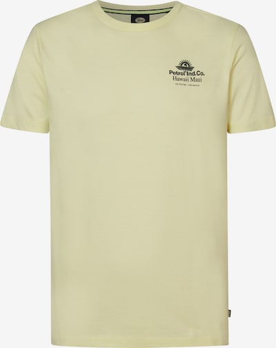 Petrol Industries T-Shirt in hellgelb / schwarz, Produktansicht