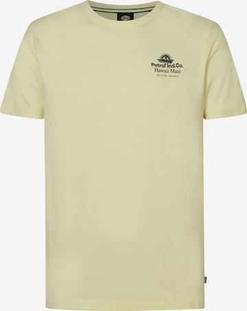 T-Shirt Petrol Industries en jaune : devant