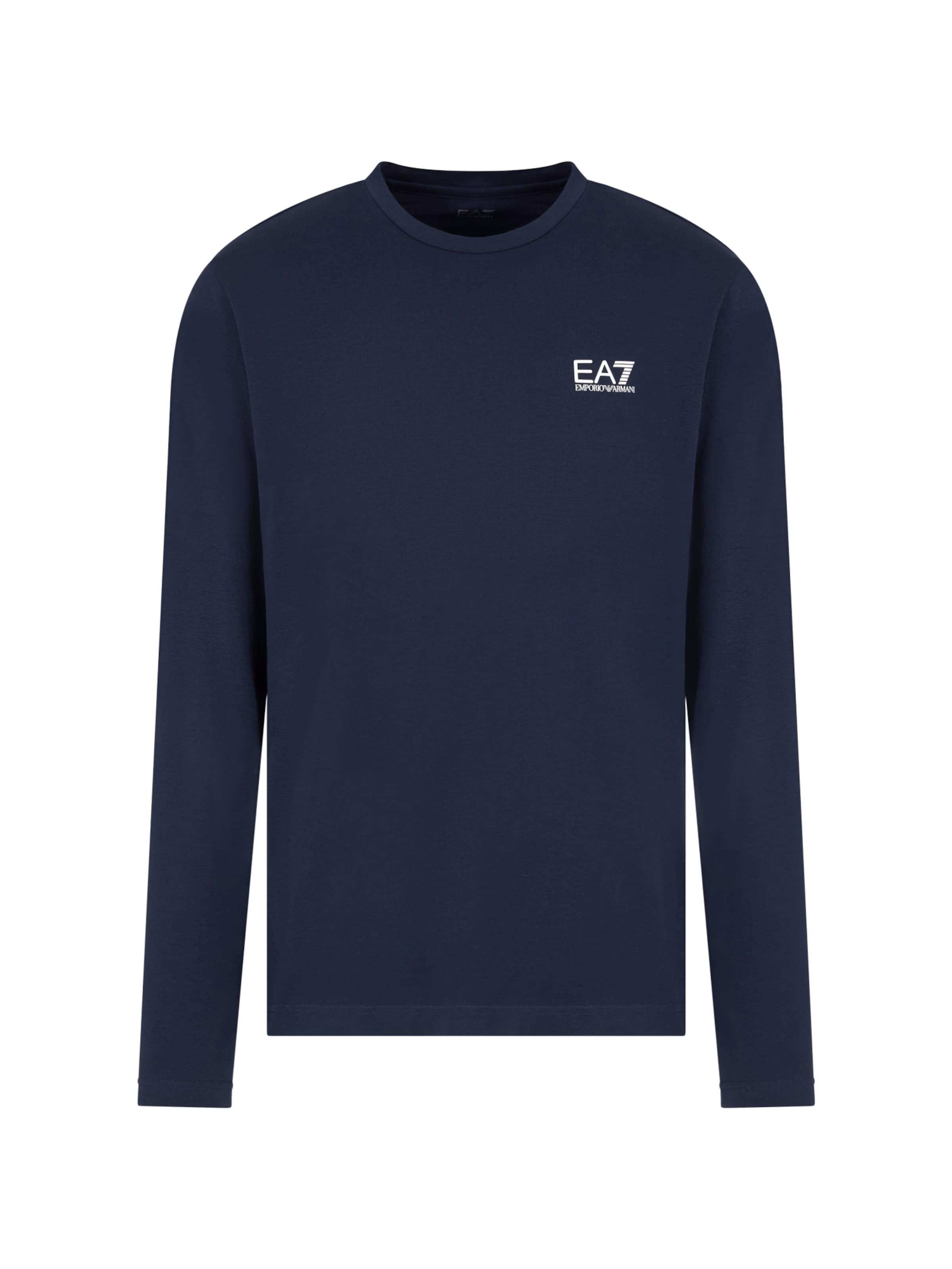 EA7 Emporio Armani Bluser & t-shirts 'Core Identity' i marin / hvid, Produktvisning