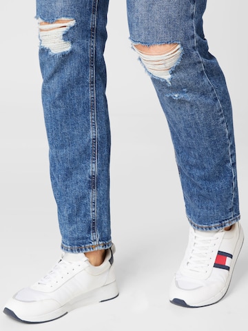 JACK & JONES Normalny krój Jeansy 'MIKE' w kolorze niebieski